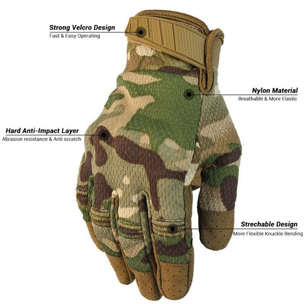 Screen Touch Tactical Gloves for Military Tactical Full Finger Gloves
