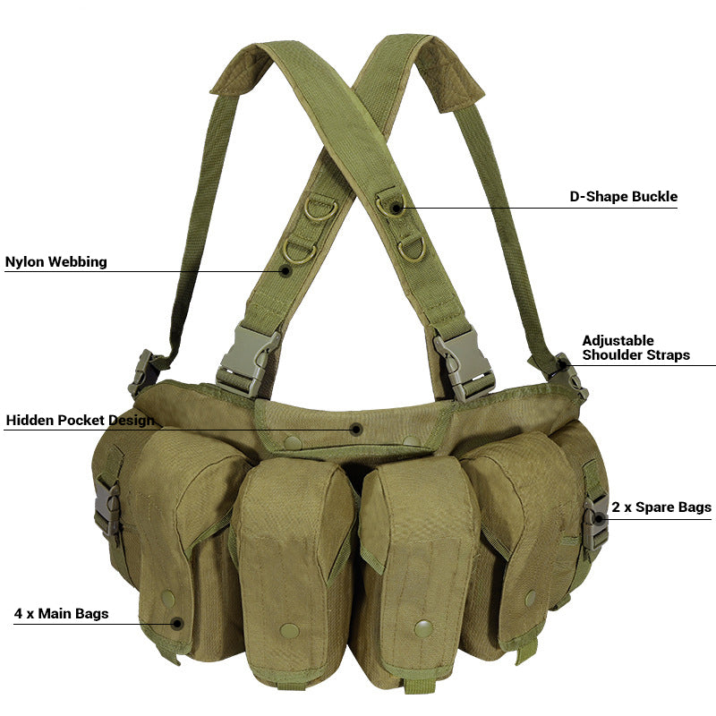 Multi-Functional Tactical Carrier Chest Rig