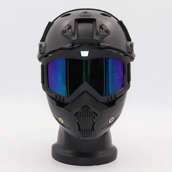 X800 Sealed Safety Glasses with Tactical Mask